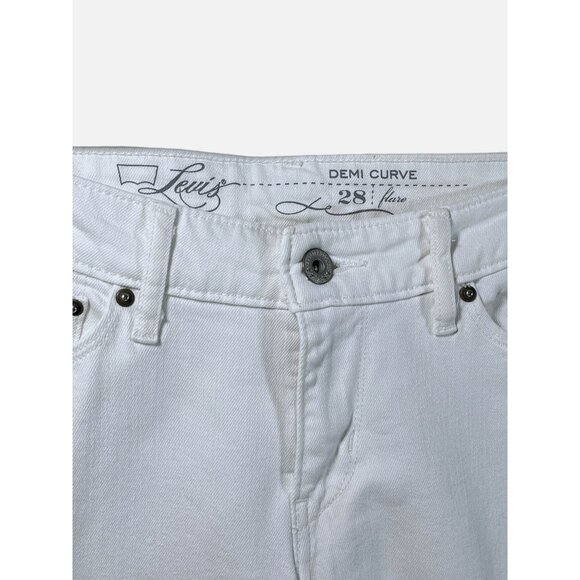 Levi’s Jeans Demi Curve Flare White Jeans Flare Demi Curve Levis Womens 28x32 - Picture 2 of 10